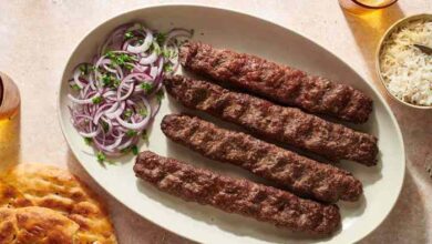 Kabob koobideh persian ground meat kabobs