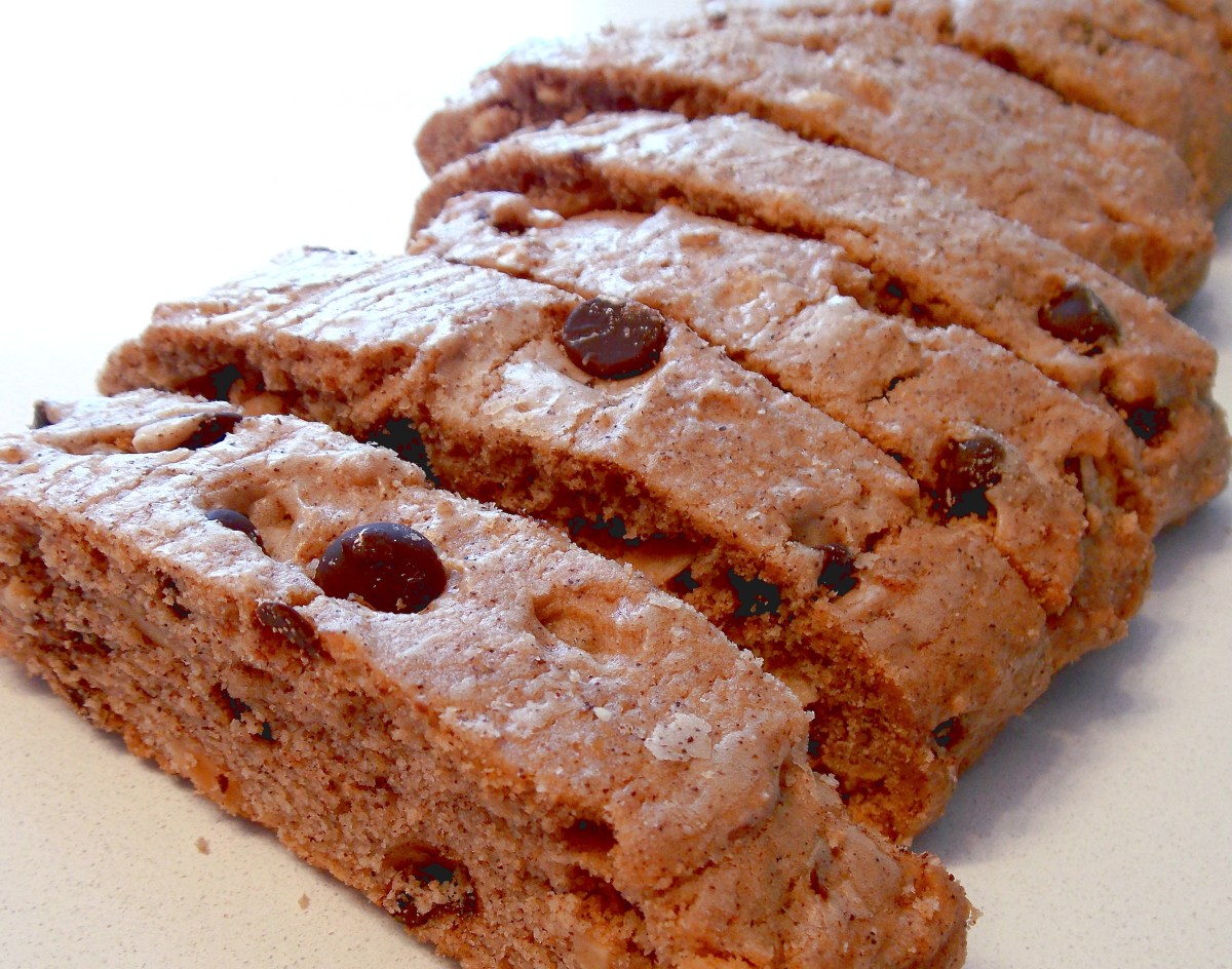 Passover choco nut mandel bread