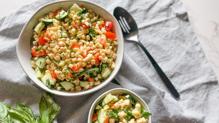 Summer anytime crisp corn salad