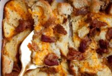 Overnight bacon brunch casserole