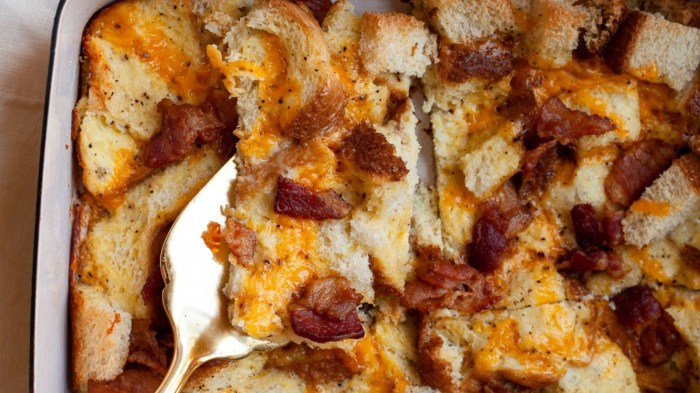 Overnight bacon brunch casserole