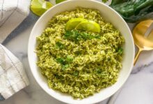 Sabzi polo green herb rice