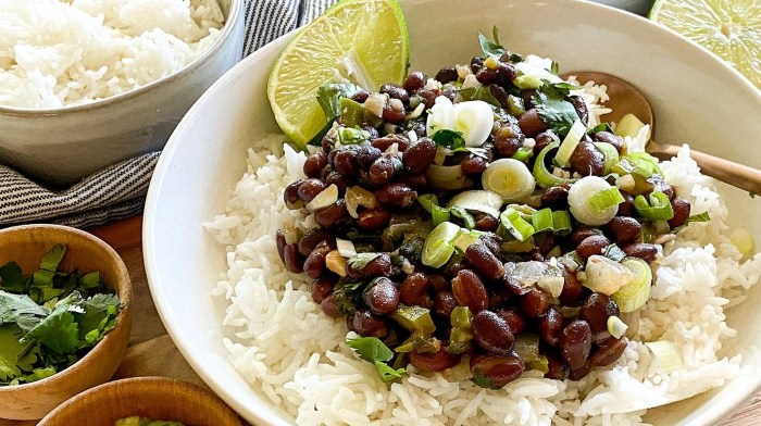 Pacific cuban black beans and rice