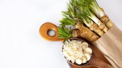 Moms zesty carrots with horseradish