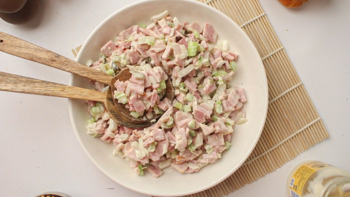 Winter blossoms often requested ham salad