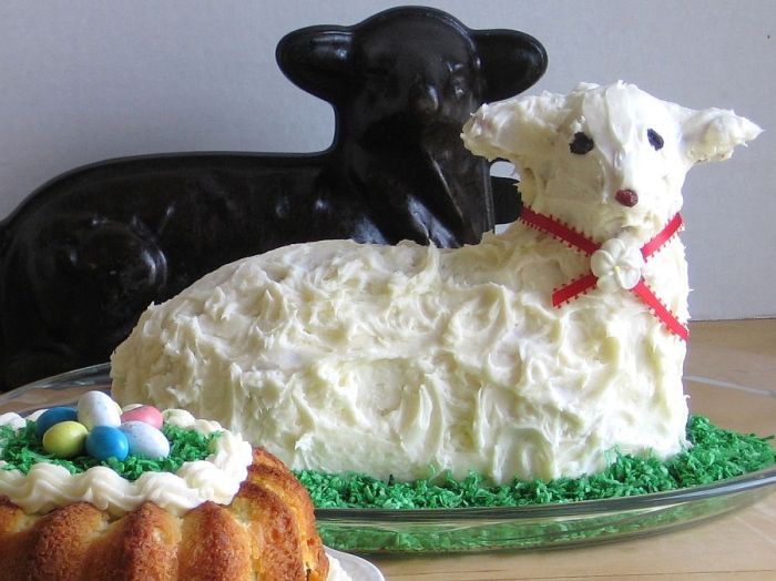 Lamb cake easter sugar sprinkles bake thinking weeks start two time