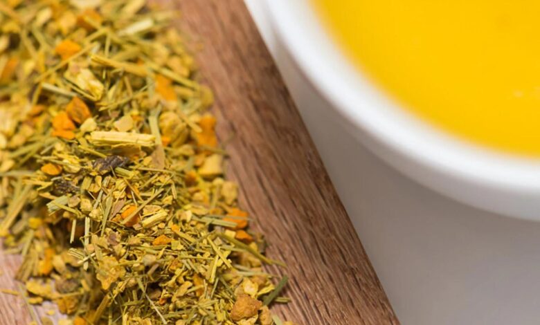 Ginger tea turmeric make herbal side recipe herbalteasonline tumeric