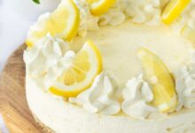 No bake lemon cheesecake