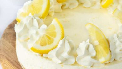 No bake lemon cheesecake