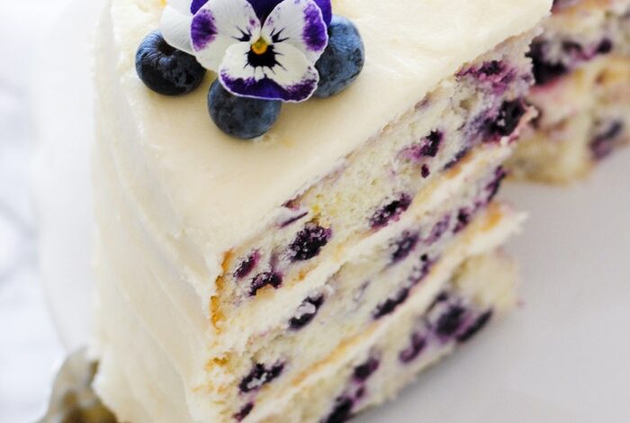 Melt in your mouth blueberry cake