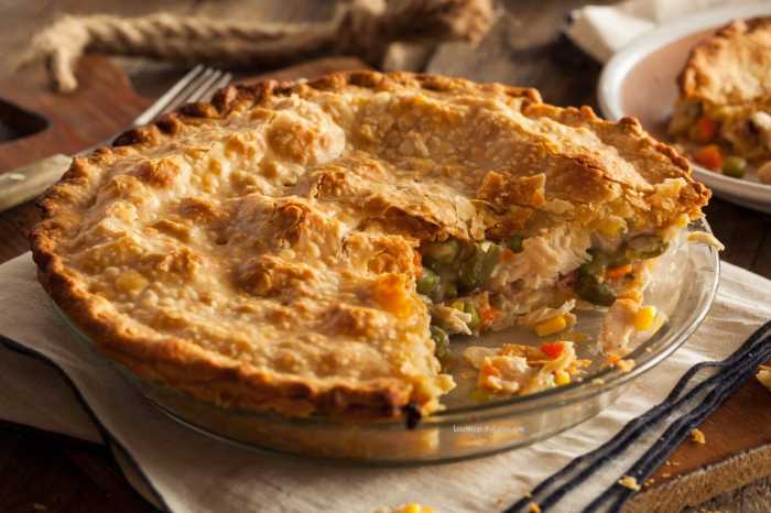 Low fat chicken pot pie