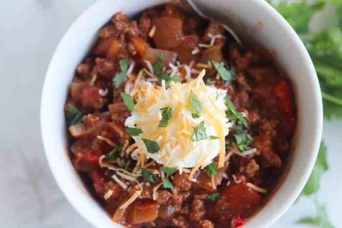 No bean low carb chili