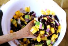 Black bean avocado salsa