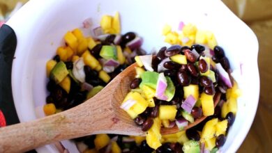 Black bean avocado salsa