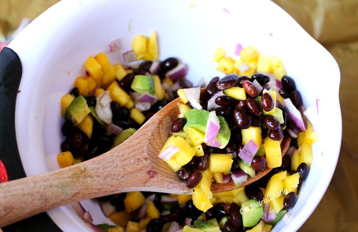 Black bean avocado salsa