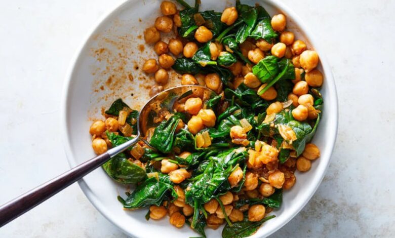 Espinacas con garbanzos spinach with garbanzo beans