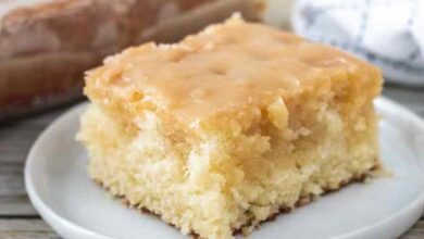 Buttermilk king cake with cream cheese filling