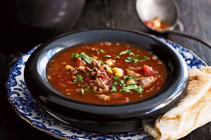 Moroccan harira bean soup