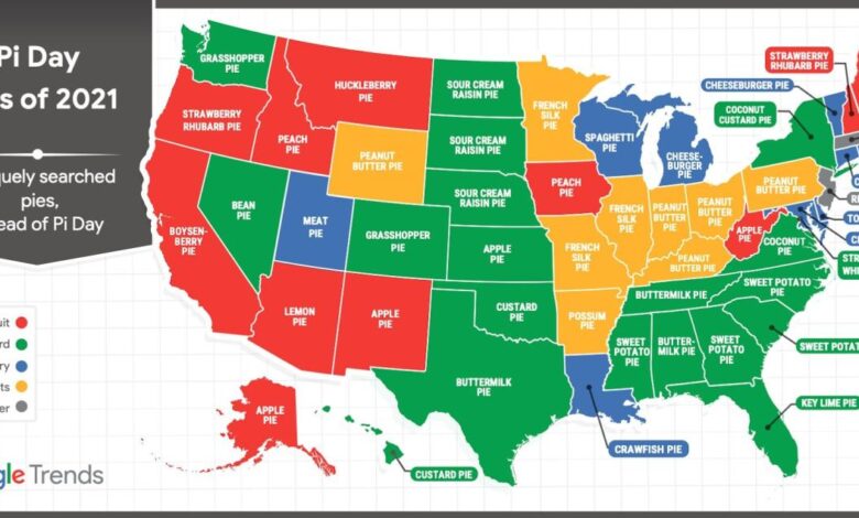 Most searched pie in every state