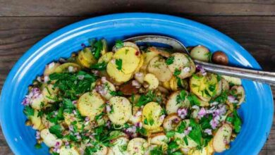 Moms mustard style potato salad