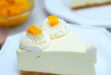 No bake mango cheesecake