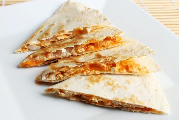 Slow cooker chicken quesadillas