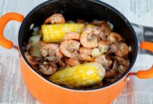 Beer boiled shrimp with old bay