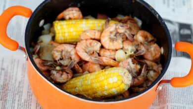 Beer boiled shrimp with old bay