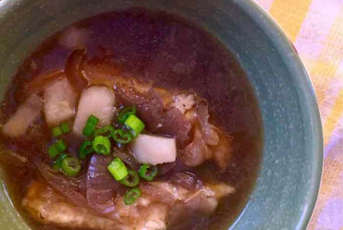 Baked potato soup with rivels