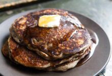 Old fashioned sour buckwheat pancakes