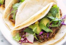 Slow cooker tacos al pastor