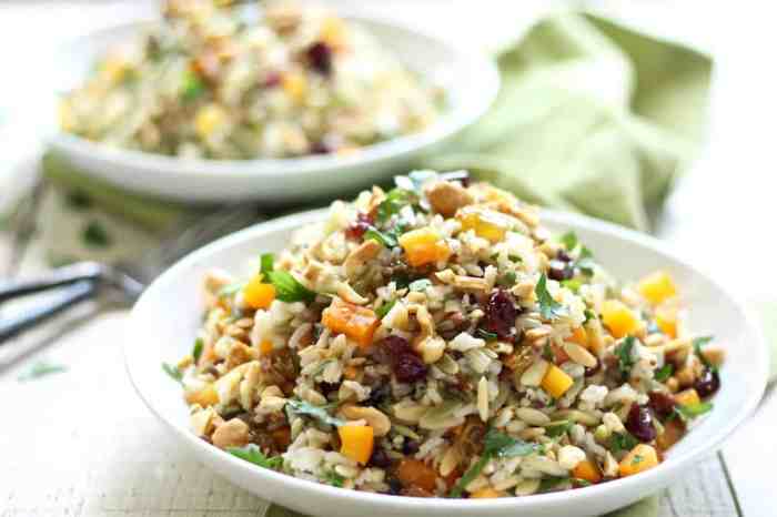 Orzo and wild rice salad