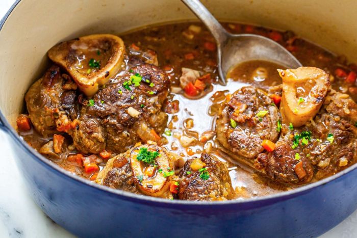 Osso bucco style beef shank