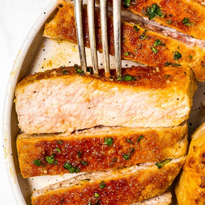 Baked pork chops i