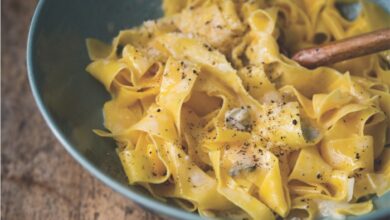 Creamy gorgonzola spinach pasta