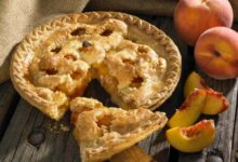 Peach pie the old fashioned two crust way