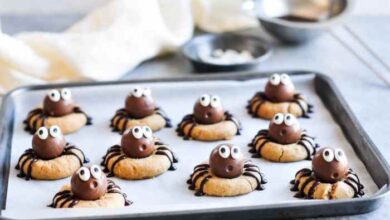 Cookies peanut butter spider halloween easy kids eatwell101 creepy treats foodie proclaimed self recipe livedan330 make