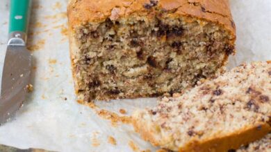 Peanut butter chocolate chip banana bread