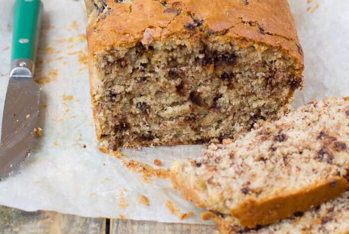 Peanut butter chocolate chip banana bread