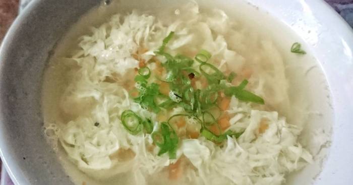 Egg drop soup better than restaurant quality