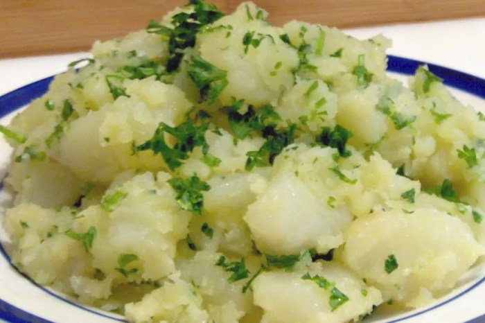 Light and easy greek potato salad