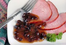 Easy raisin sauce for ham