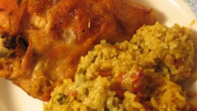 Exotic chicken and rice casserole