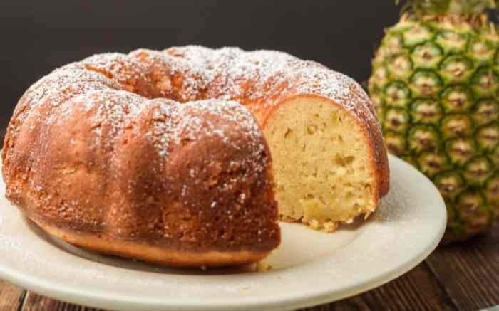 Pineapple upside down pound cake