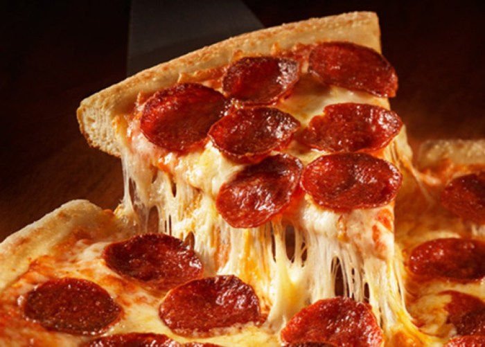 Pepperoni pizza cheese drip chips