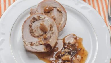 Cheese stuffed pork tenderloin