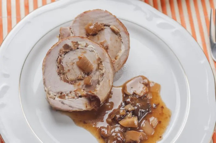 Cheese stuffed pork tenderloin