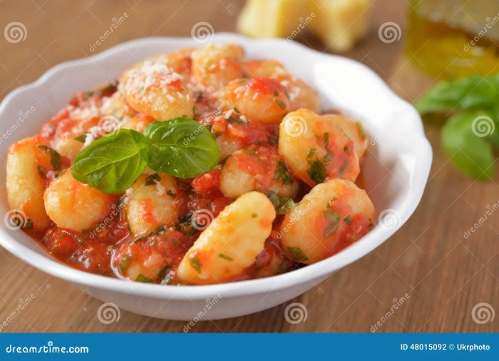 Gnocchi with pomodoro sauce