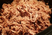 Honey bbq pulled pork in the slow cooker