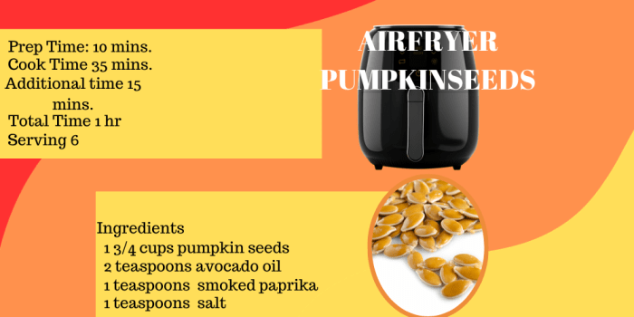 Air fryer pumpkin seeds